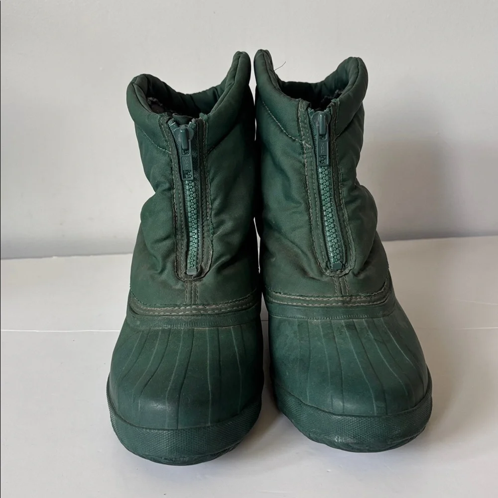 Vintage Sorel Green Rubber Boots | Women’s 9 Coastal Granola Style - Picture 4 of 10